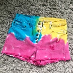 Urban Outfitters Tie Dye Levi Shorts
